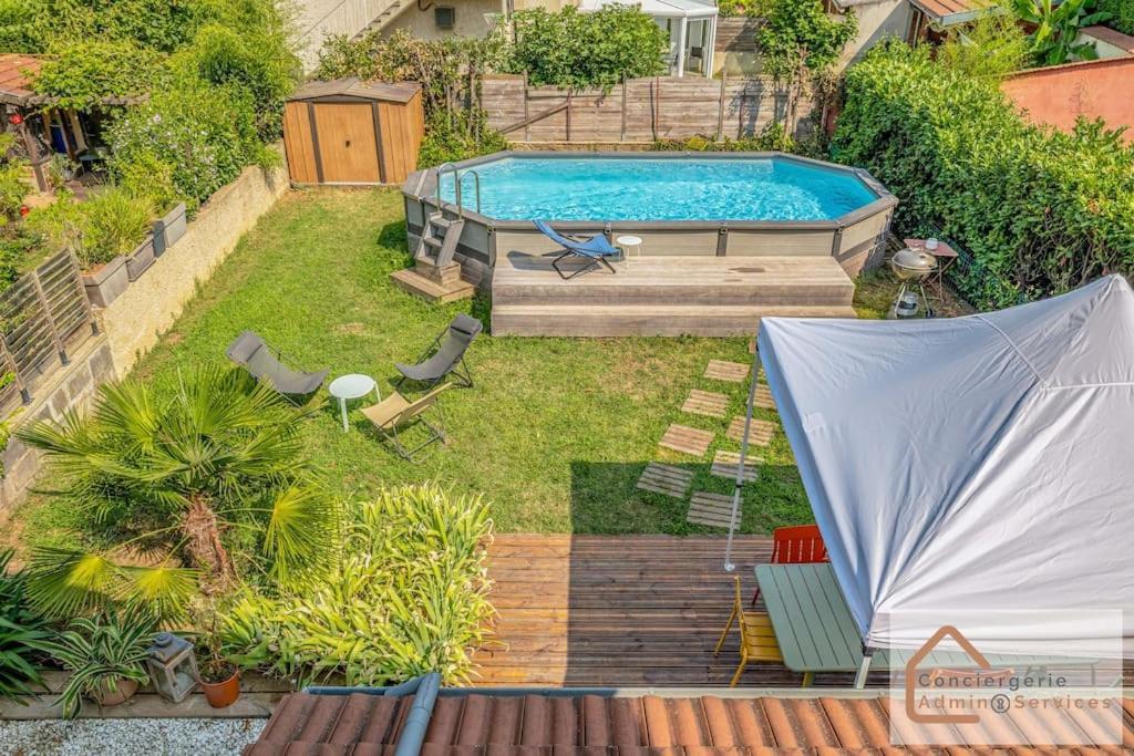 Maison A Lyon Parilly Avec Piscine, Jardin, Parking Prive & Proche Eurexpo Venissieux Exterior photo